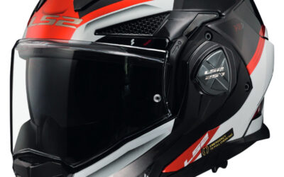 Casco modulare LS2 FF901 ADVANT-X Spectrum Bianco Rosso White Red FLIP-BACK helmet