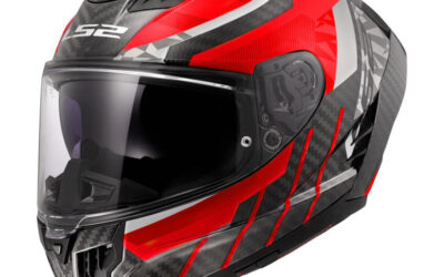 Casco Integrale LS2 FF807 Dragon Carbon TRAX Red helmet