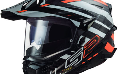 Casco Integrale Adventure LS2 MX701 EXPLORER CARBON Edge ORange Helmet