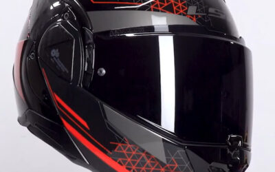 Casco modulare LS2 FF910 ADVANT II 2 Astral Black Red FLIP-BACK helmet