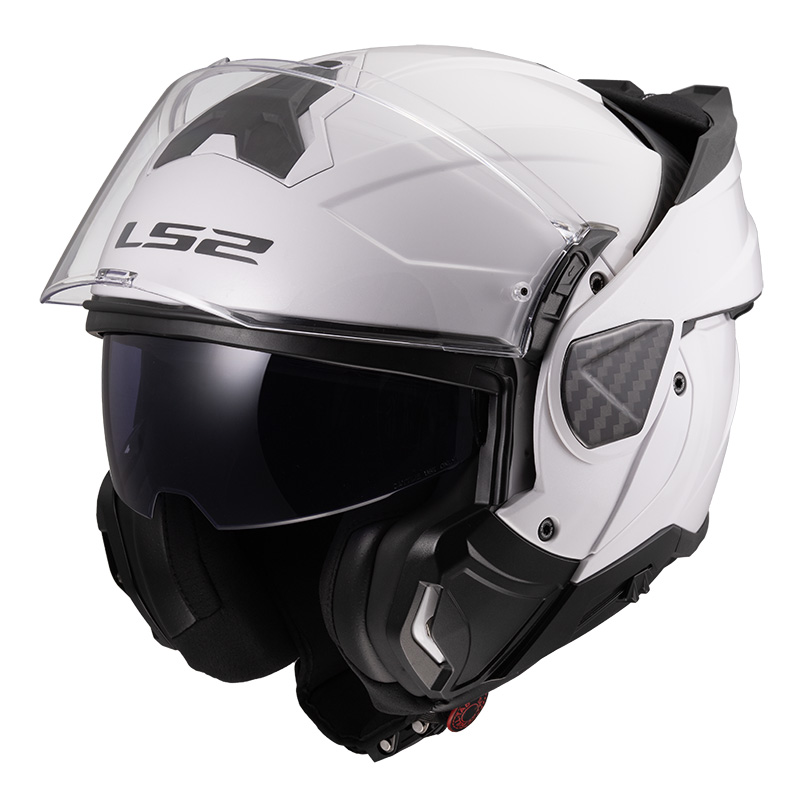 Casco modulare LS2 FF910 ADVANT II 2 Bianco White FLIP-BACK helmet