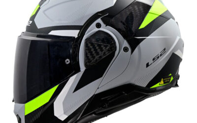 Casco modulare LS2 FF910 ADVANT II 2 Triple Grey Matt Yellow FLIP-BACK helmet