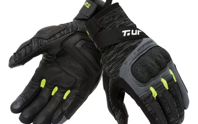 Guanti Estivi Adventure T-UR G-KNIT Black Yellow moto gloves