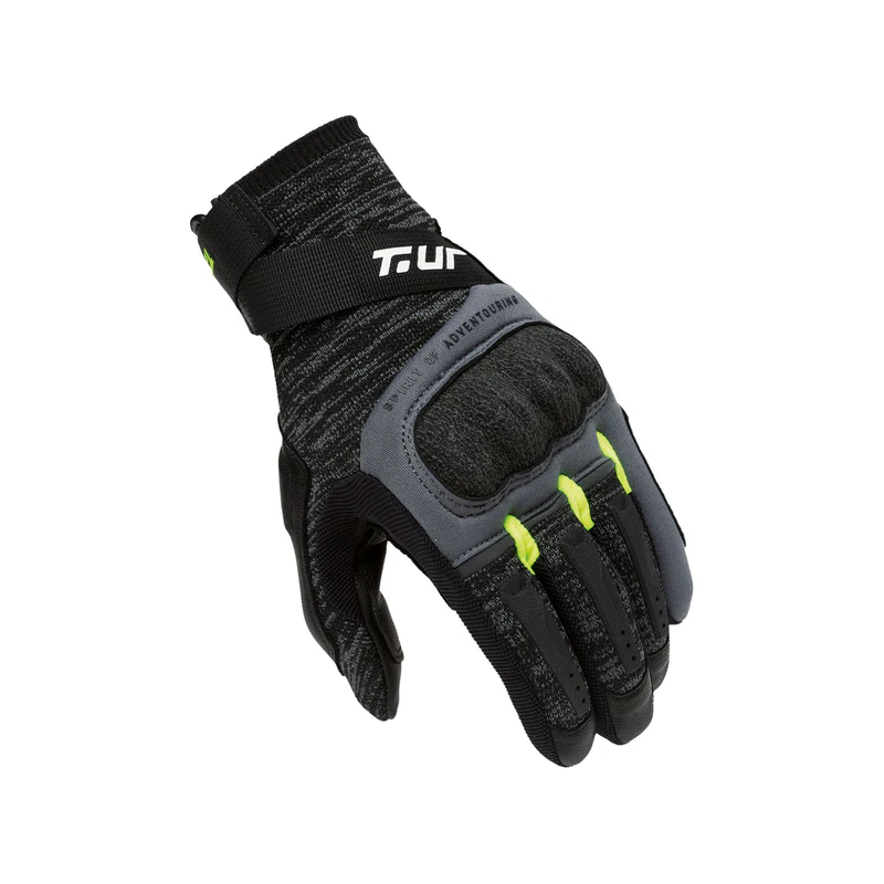 Guanti Estivi Adventure T-UR G-KNIT Black Yellow moto gloves