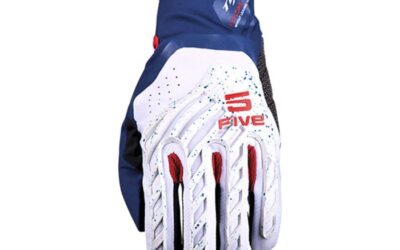 Guanti Moto Five TFX5 Summer White Blue Red Gloves uomo