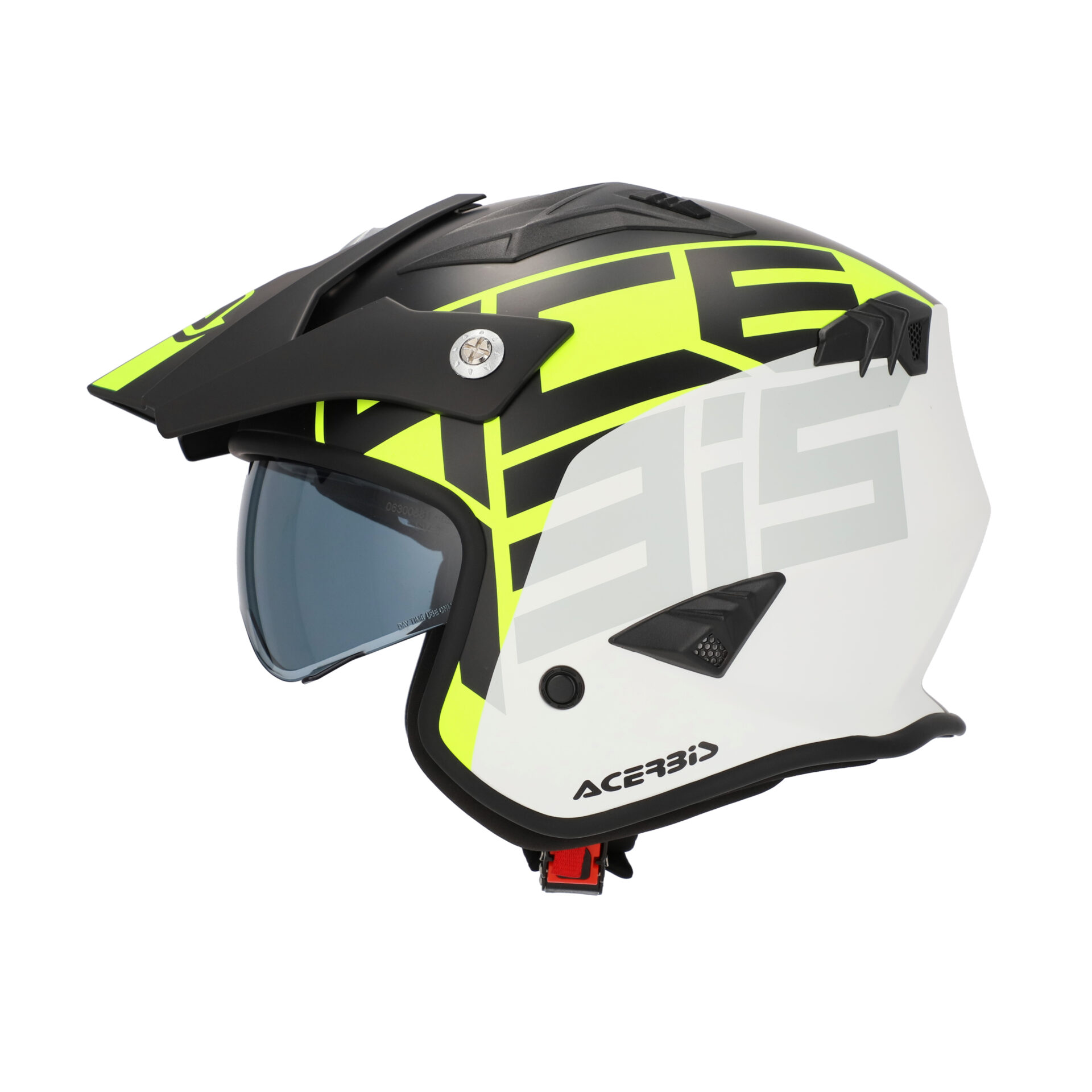 Casco JET Acerbis Aria Sport Graphic giallo yellow helmet