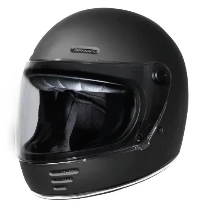 Casco integrale Origine Omega nero opaco Black matt vintage scrambler cafe racer helmet