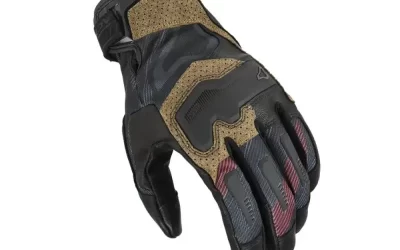 Guanti Moto Estivi Macna Haros 2.0 Taupe Red Uomo Moto