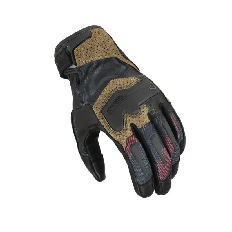 Guanti Moto Estivi Macna Haros 2.0 Taupe Red Uomo Moto