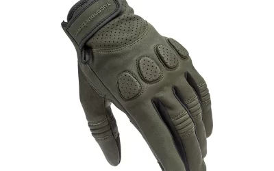Guanti Vintage Pelle Tucano Urbano GIG PRO Dark Green moto gloves