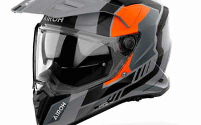 Casco Adventure Airoh BANDIT Horn Orange Matt helmet casque