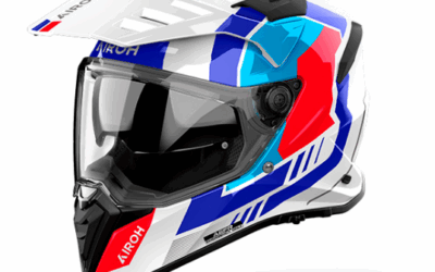 Casco Adventure Airoh BANDIT Horn White Gloss helmet casque