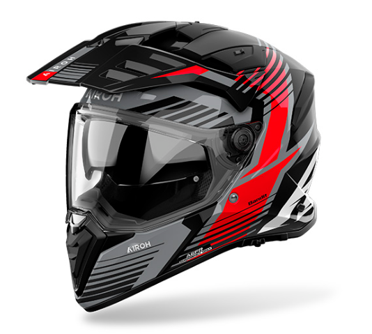 Casco Adventure Airoh BANDIT Spicy Red Gloss helmet casque