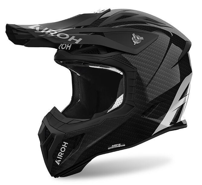 Casco moto cross Airoh Aviator Ace 2 Carbonio Carbon helmet casque enduro motard off road
