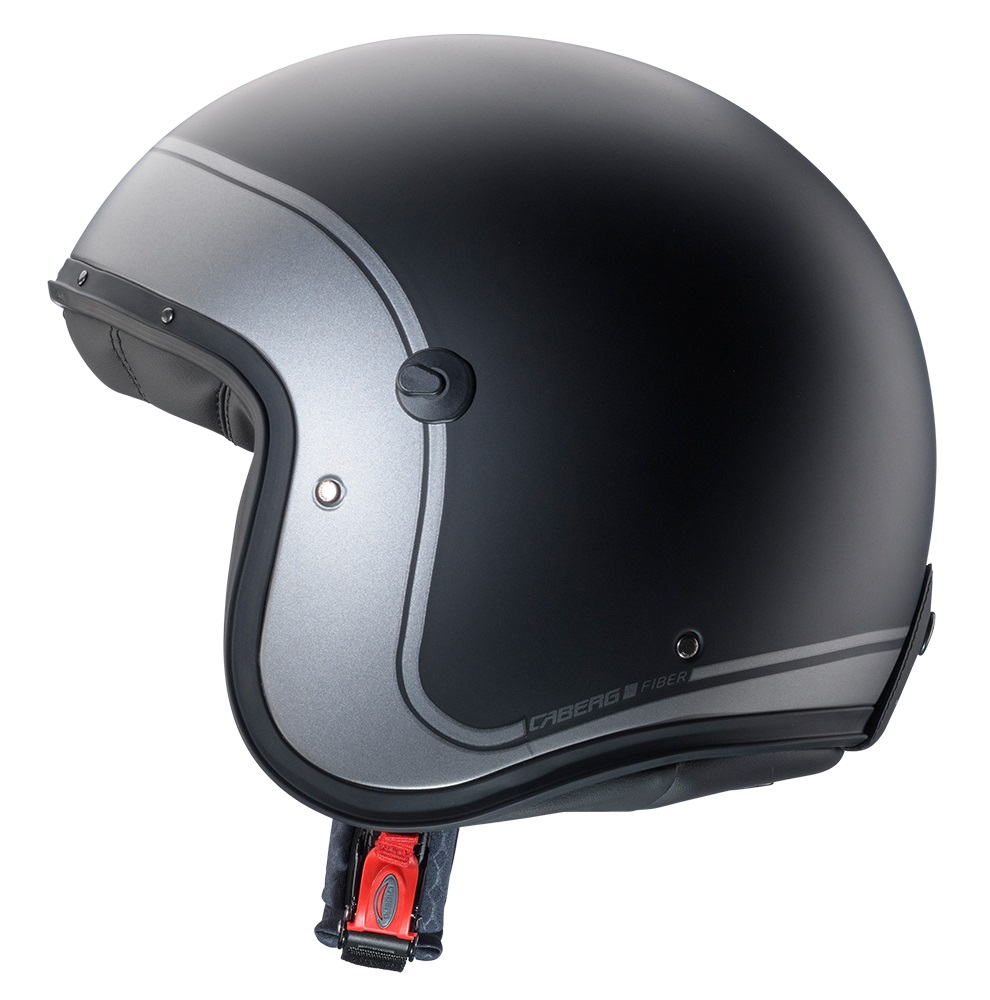 Casco jet fibra Vintage Caberg Freeride X Imola matt black gunmetal scrambler custom cafe racer helmet