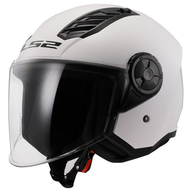 Casco JET LS2 OF616 Airflow 2 bianco white helmet
