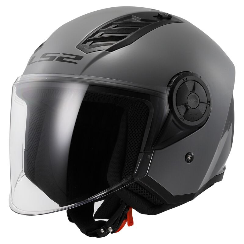 Casco JET LS2 OF616 Airflow 2 grigio grey helmet