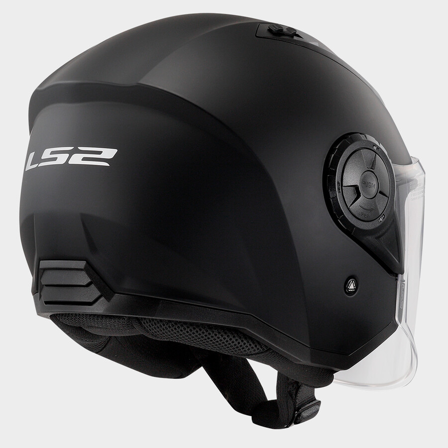 Casco JET LS2 OF616 Airflow 2 nero opaco black matt helmet