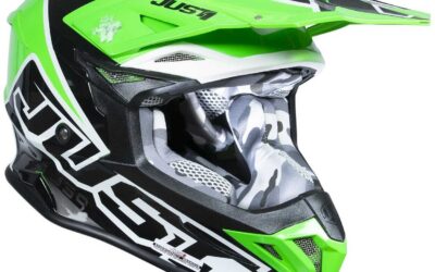 Casco cross JUST1 J39 THRUSTER Green helmet casque