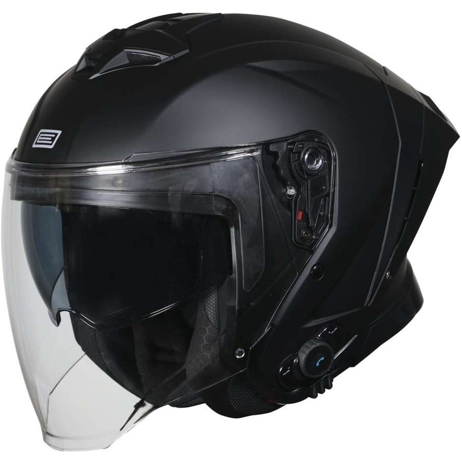 Casco JET Origine Aprica BT Nero Opaco Black matt interfono integrato helmet