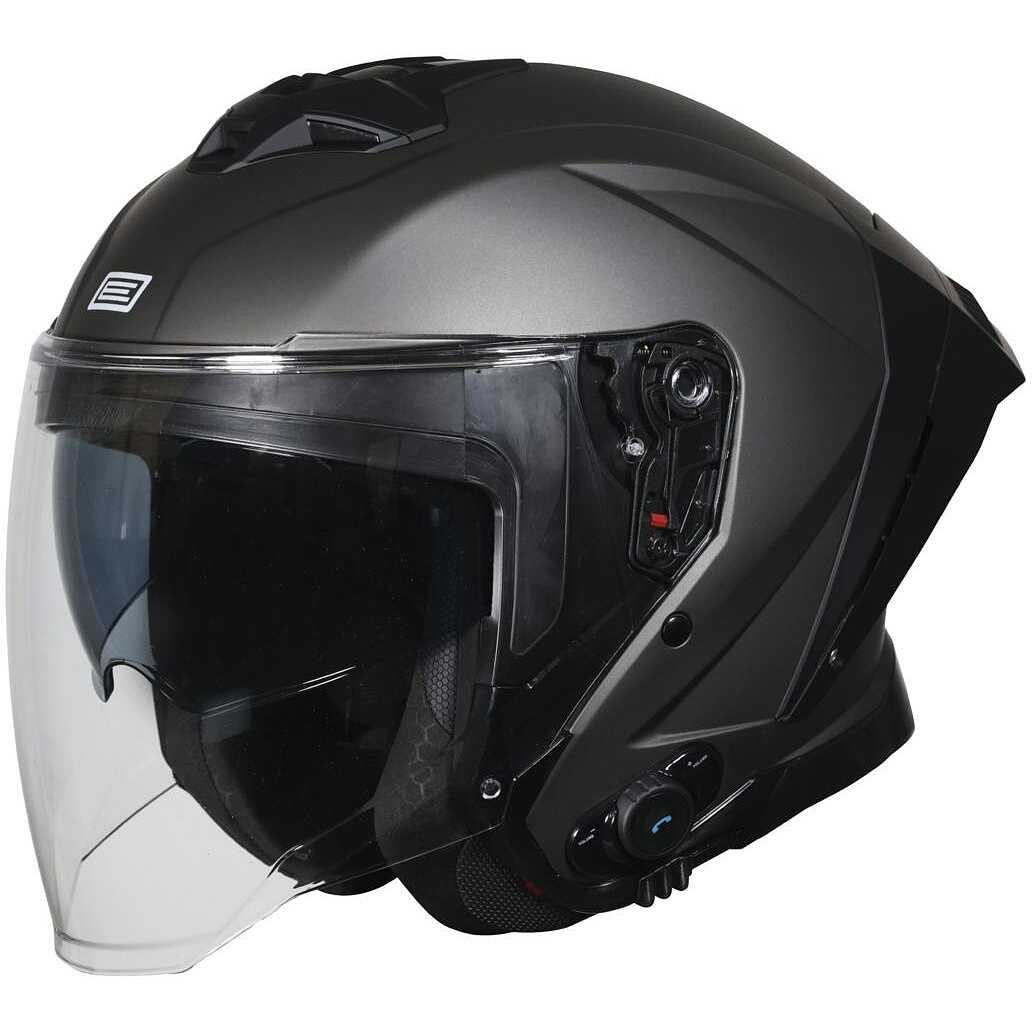Casco JET Origine Aprica BT Titanio Opaco interfono integrato helmet
