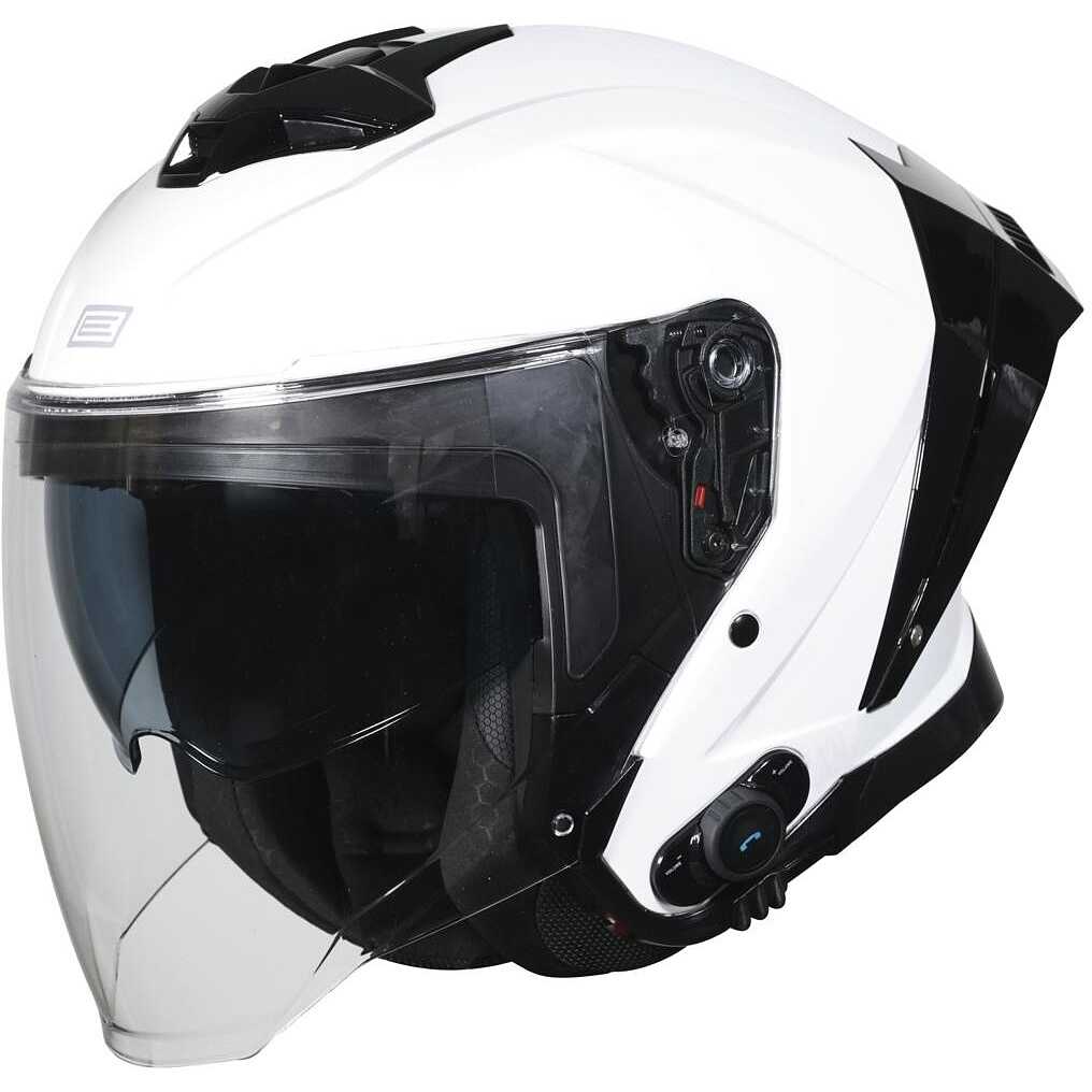 Casco JET Origine Aprica BT Bianco white interfono integrato helmet