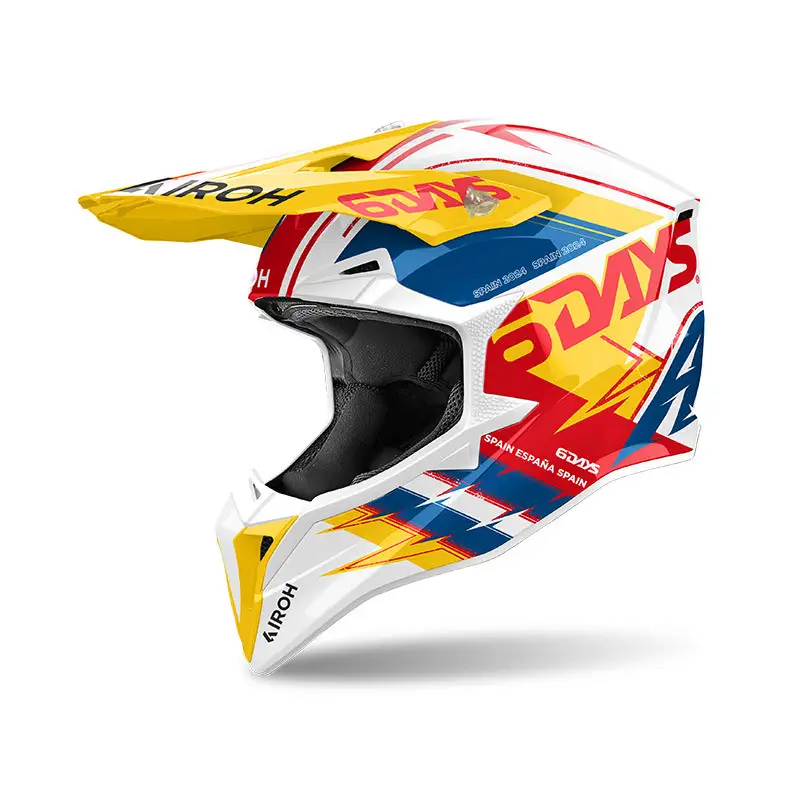 Casco moto cross Airoh Wraaap 6 SIX DAYS SPAIN 2024 enduro motard off road helmet casque