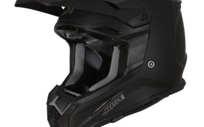 Casco cross JUST1 J22-F FLUID Black matt helmet casque