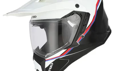 Casco adventure Acerbis Assault White Black helmet