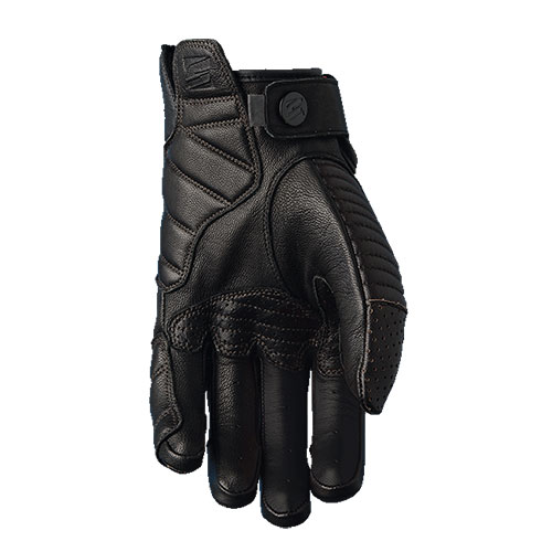 Guanti Moto Five Arizona Black Leather Pelle Vintage Gloves uomo