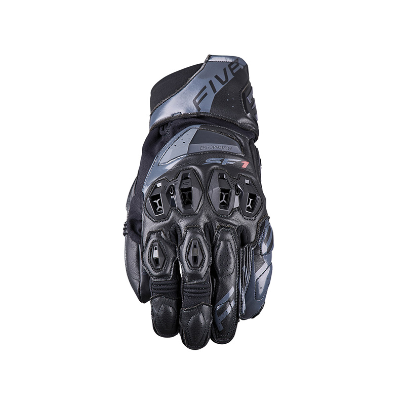 Guanti Moto Five SF1 Black Grey Leather Pelle Gloves uomo