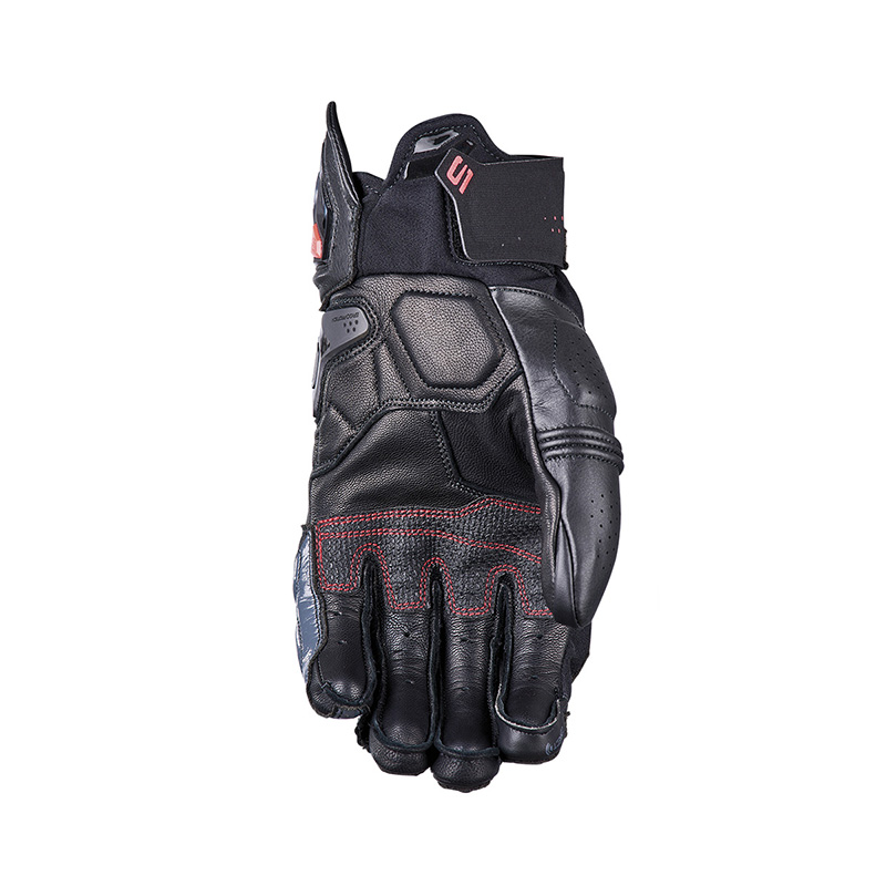 Guanti Moto Five SF1 Black Grey Leather Pelle Gloves uomo