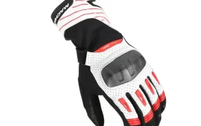Guanti Moto Estivi Macna Tempo White Red Uomo Moto