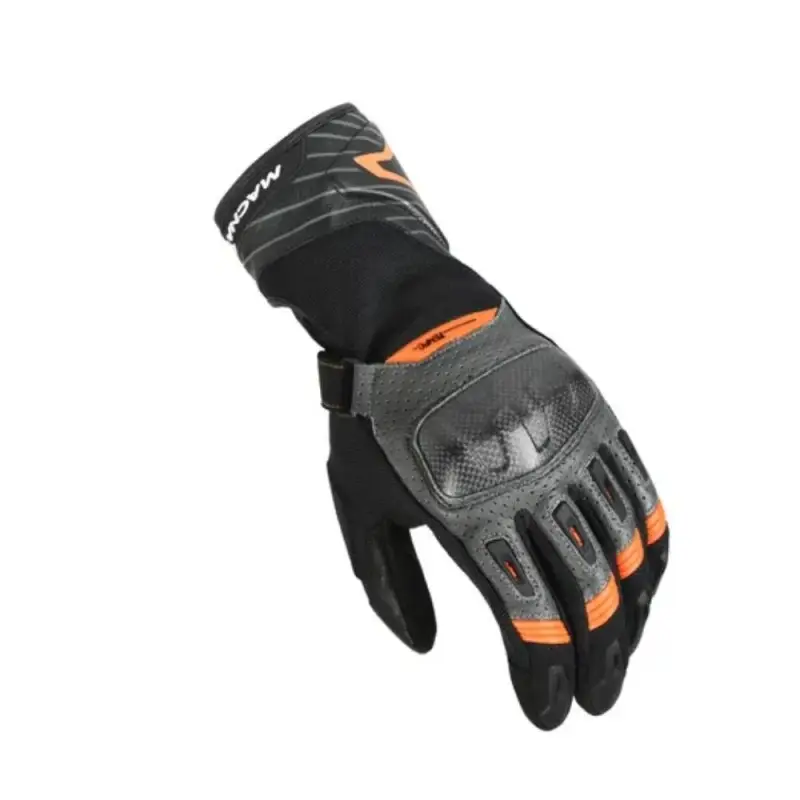 Guanti Moto Estivi Macna Tempo Black Orange Uomo Moto
