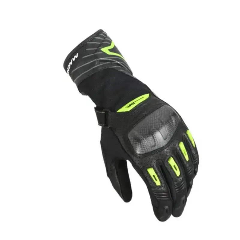 Guanti Moto Estivi Macna Tempo Black Yellow Fluo Uomo Moto