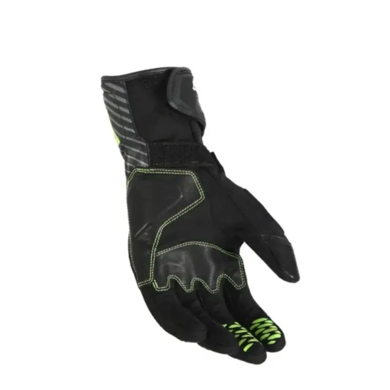 Guanti Moto Estivi Macna Tempo Black Yellow Fluo Uomo Moto