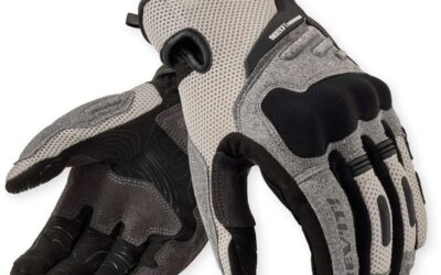 Guanti Moto Revit Cavern Silver Black Uomo Summer Gloves