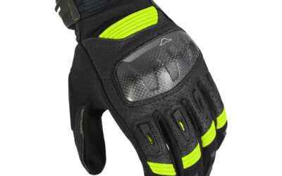 Guanti Moto Estivi Macna Rime Black Yellow Fluo Uomo Moto