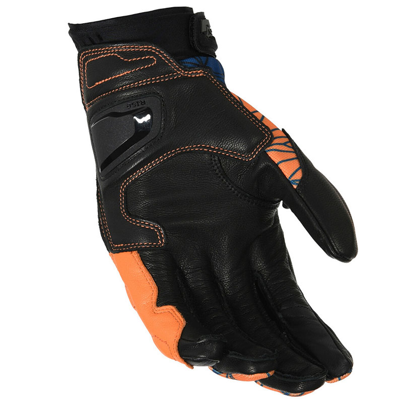 Guanti Moto Estivi Macna Rocco Orange Blue Uomo Moto