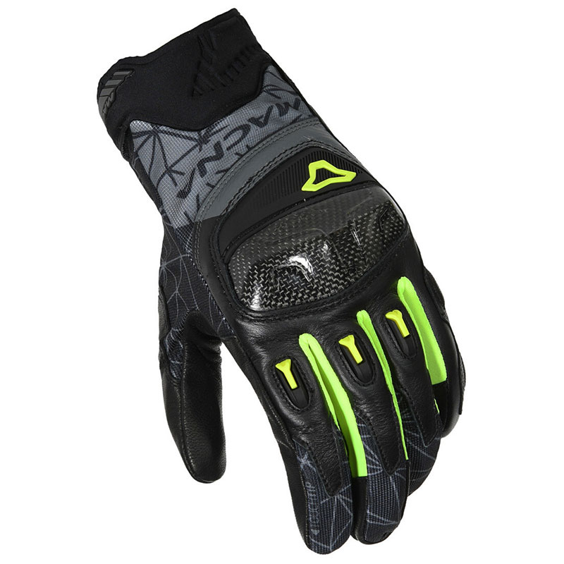 Guanti Moto Estivi Macna Rocco Black Yellow Uomo Moto