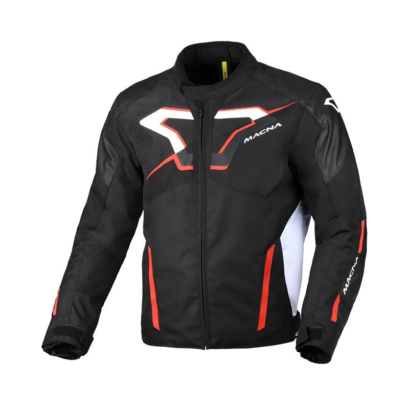 Giacca Moto Invernale Impermeabile Uomo Macna Tazar 2.0 Black Red