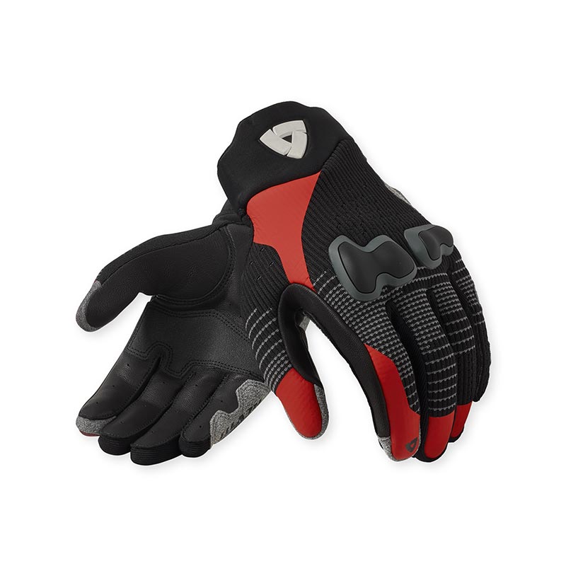 Guanti Moto Revit Kinetic 2 Grey Red Uomo Summer Gloves