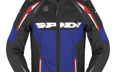 Giacca Estiva Spidi Race Warrior 2 Net Black Blu Red Uomo