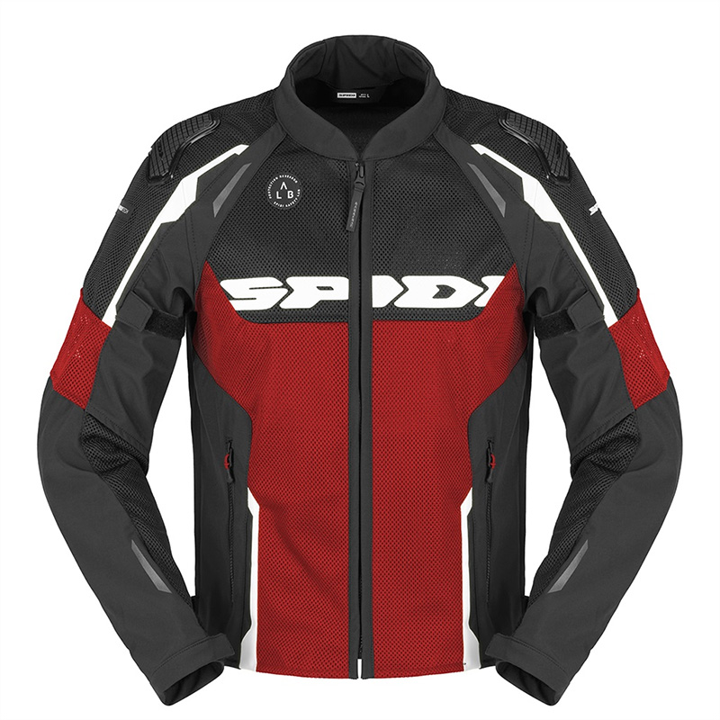 Giacca Estiva Spidi Race Warrior 2 Net Black Red Uomo