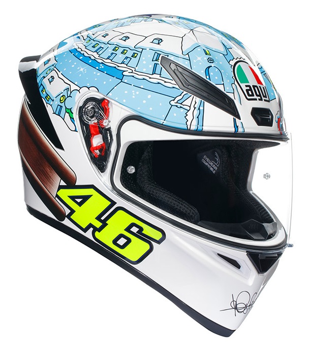 Casco integrale Agv K1 S Rossi Winter Test 2017 helmet