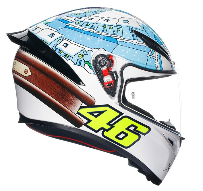 Casco integrale Agv K1 S Rossi Winter Test 2017 helmet
