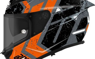 Casco integrale Suomy STELLAR 2 Entropy Matt Orange helmet