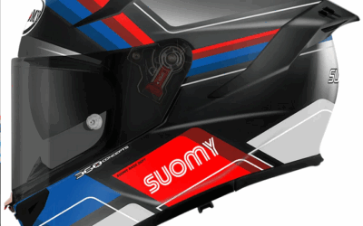 Casco integrale Suomy Speedstar 2 Vantage Matt Black blu helmet