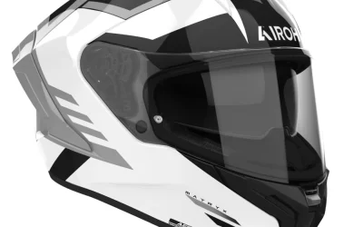 Casco Moto Integrale Airoh MATRYX Thron white helmet casque