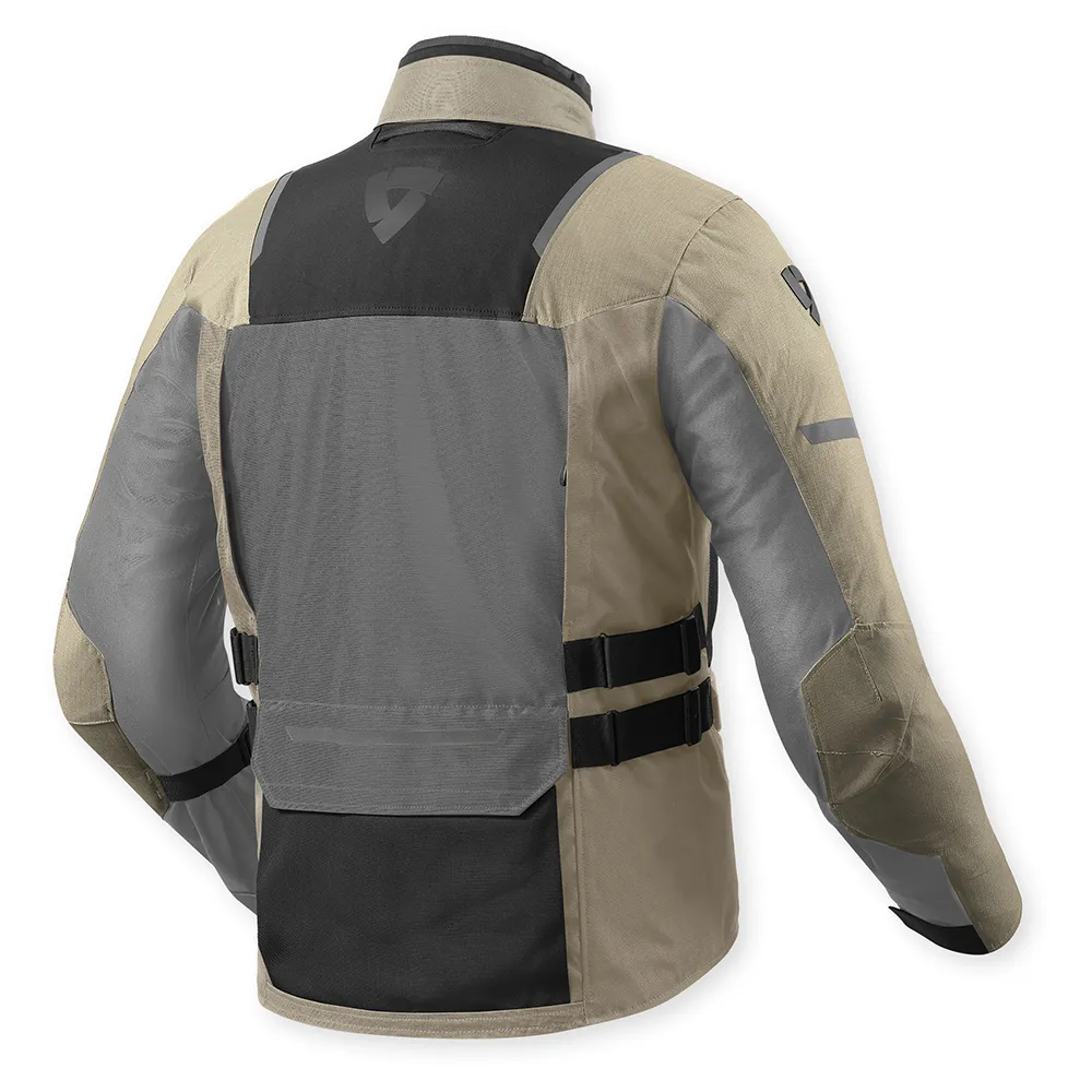Giacca moto touring Rev'it OFFTRACK 2 H2o Sabbia Sand Grey triplo strato 4 stagioni jacket